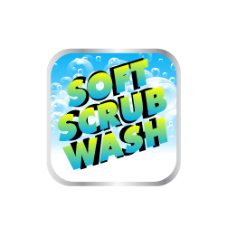 soft scrub wash icon